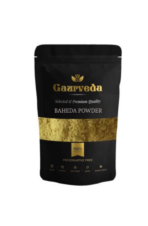 GAURVEDA Bahera Powder - Baheda Powder - Terminalia Bellirica Powder - Pure & Natural